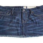 All Saints Spitalfields 10 Micro‎ Mini Denim Jean Skirt Frayed Short Y2K Photo 0