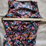 French Connection  Size M Boho Midi Dress Tiered Sleeveless Fall Floral Print Photo 9