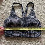 Athleta  Advance Sports Bra 32D Black Camo High Impact Workout Activewear Gym Photo 3