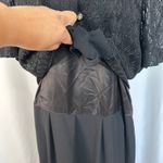 Vintage Kari's Korner‎ Black Maxi Dress Lace Short Sleeve Women Plus 30 Formal Size 30W Photo 4