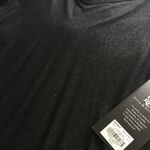 Rock & Republic Black Metallic Glitter Foil Long Sleeve V-Neck Tee Shirt Photo 4