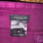 Ann Taylor  signature plum flat front size 4 business casual slacks Photo 1