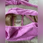 Kortni Jeane  textured orchid daisy tied up top with matching bottoms size small Photo 5