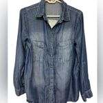 Hint of Mint  Bohemian Denim Patchwork Shirt Photo 0