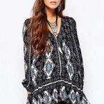 Free People  shirt down by the bay tunic xs boho hippie hi low oversized‎ Photo 0