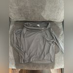 Splendid  Ribbed Gray Off The Shoulder Top S Photo 8