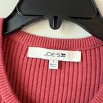 joe's jeans Wool Blend Rib Sweater Womens Size S Slate Rose Puff Sleeves Fitted Photo 3