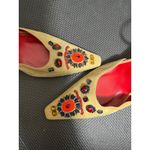 Fendi RARE Vintage Beaded Suede Camel Trophy Pointed Toe Heels Made In Italy 9 Photo 11