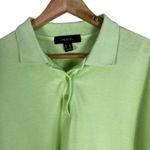 Forever 21  Cropped Polo Shirt Womens 1X Lime Green Boxy Y2K Casual Clean Girl Photo 1