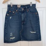 Levi's high rise deconstructed denim skirt Photo 0