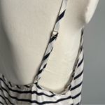J.Crew Silk Shorts Romper Black White Striped Tie Front Adjustable Medium Photo 5
