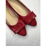 Women's Van Eli Red Poised Bow Flats Size 9 M Photo 1