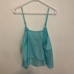 BP NEW NWT  NORDSTROM Plus Size Bow Detail Tank Top Aqua Turquoise Blue Cami 1X Photo 10