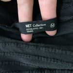 NET Collection Midi Dress Medium Black Minimalist Short Sleeve Photo 5