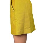 Promod Mustard Yellow Zip Front Pencil Straight Mini Athletic Golf Skirt Size 8 Photo 1