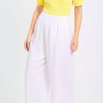 Loft Ann Taylor  Women's Lemon Squeeze Stripe Crinkle Puff Sleeve Top Sz S Blouse Photo 1