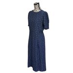 Loft Heart Novelty Midi Dress Women's 6P Coquette Soft Girl Cottegecore Coastal Photo 2