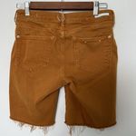 Anthropologie Pilcro Women's Bermuda Shorts High Rise Slim Cutoff Burnt Orange Size 26 Photo 1