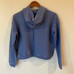 Aerie “New Love” Corded Blue Cropped Hoodie Size XS Photo 1