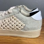 P448 Jack Macrame Lace Up Sneakers Womoens Size 39 EU 8.5 - 9 US Gray Ecru Photo 1