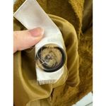 Bar III  Wool Blend Olive Mustard Green Single-breasted Coat Jacket Women‘s L Photo 7