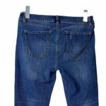CAbi Kick It Crop Jeans Mid Rise Medium Wash Frayed Hem #5307 Women’s Size 4 Photo 4