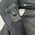 Enfocus Studio Lace Sheath Dress Sz 6 Gothic Nude Illusion Party Cutout Witchy Photo 7