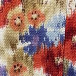 Coldwater Creek  Jewel Tone Floral Art to Wear 100% Cotton Jacket Medium Photo 3