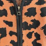 Torrid Plus 4X 4 Cardigan Zip Up Bomber Sweater Leopard Animal Print Heavy Knit Photo 5