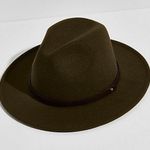 Free People  Wythe Leather Band Felt Hat Photo 0