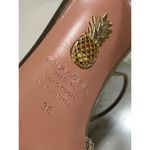 AQUAZZURA Metal Twist 105 Sandal in Satin Gold 36 Womens High Heels Size 5 Photo 12