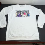 Taylor Swift Midnights White Long Sleeve Womens Sweatshirt Size 3XL Tour *FLAWED Photo 0