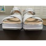 Vionic  Reyna Vapor Leather Sandals Gray Size 8.5 NIB Slingback Wedge Slides Photo 6