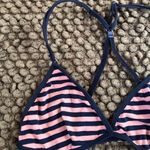 Pink Blue Striped Halter Bra Bralette Bandeau Photo 2