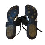 VANELI Thong Sandals Black Chain Detail Strappy Summer Shoes Size 10 Photo 2