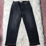 Free People CRVY Black Raw Released Hem Jean  Photo 0