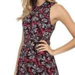 Rebecca Taylor  100% Silk Floral Dress Size XS Sleeveless Zip Back Photo 0