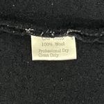 Itsu Black 100% Boiled Wool, Felted Floral Jacket, Size L Size L Photo 4