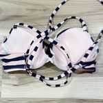 Aerie  Perkier Push-up Strappy Striped Swimsuit Bikini Top Women’s 32B Photo 5