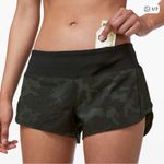 Lululemon Athletica Speed Up Camo Athletic Shorts Photo 0
