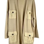 Calvin Klein  Long Knit Open Front 4 Pocket Cardigan XL Photo 0