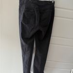 Paige Women's High-Rise Black Tie-Waist Jeans with Fringe Ankles Photo 3