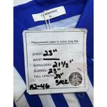 Commense Womens Oversized Long Sleeves Royal Blue TOP Blouse Size Small Photo 9