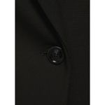 Mango New NWOT Womens XS MNG Long structured wool coat Black Italian Wool Pocket Photo 4