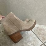 KORKS Women's Esmerelda Lug Sole Booties Color Taupe Size 7.5 side zip Tan Photo 2