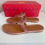 Tory Burch   Miller Snake-Embossed Leather Sandals Size 9 NIB Photo 3
