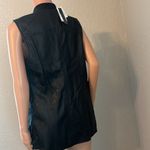 Joan Vass  new york faux leather black Casual vest size Medium retail $78 NWT Photo 4