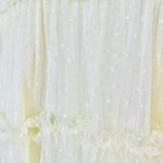 Ivy City Co Pale Yellow & Green Beaded Embellished Floral Tulle Tiered Dress. Photo 7