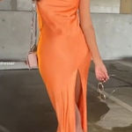 Bec & Bridge Annika Gown Maxi Dress in Orange Size US 8 Photo 0