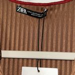 ZARA High-waisted Caramel/Brown Ribbed
Pants Set (Top Medium,Bottom Small) Photo 8